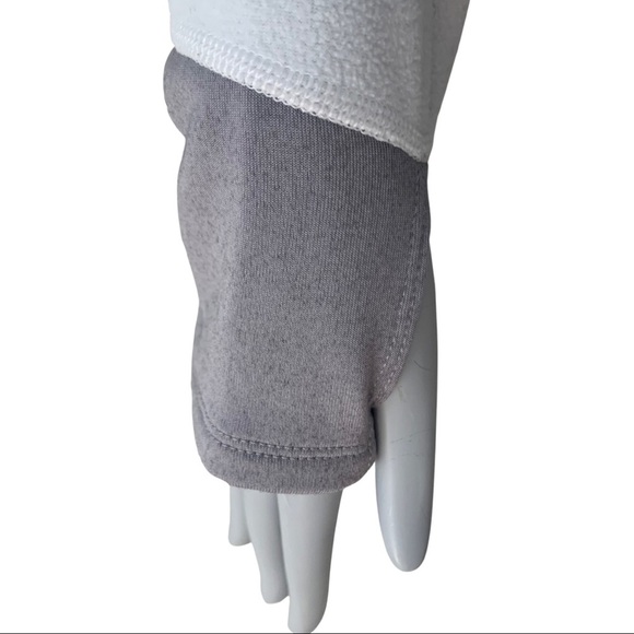 THE NORTH FACE Fleece Jacket Full Zip White Gray Lightweight Activewear Size M - Picture 12 of 15